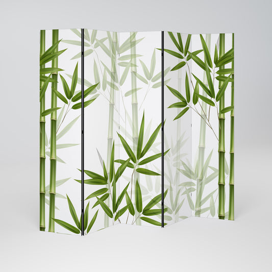SERENE BAMBOO WHISPERS 5-Panel Room Divider