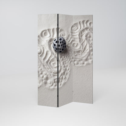 SAND SCULPTED SERENITY 3-teiliger Paravent