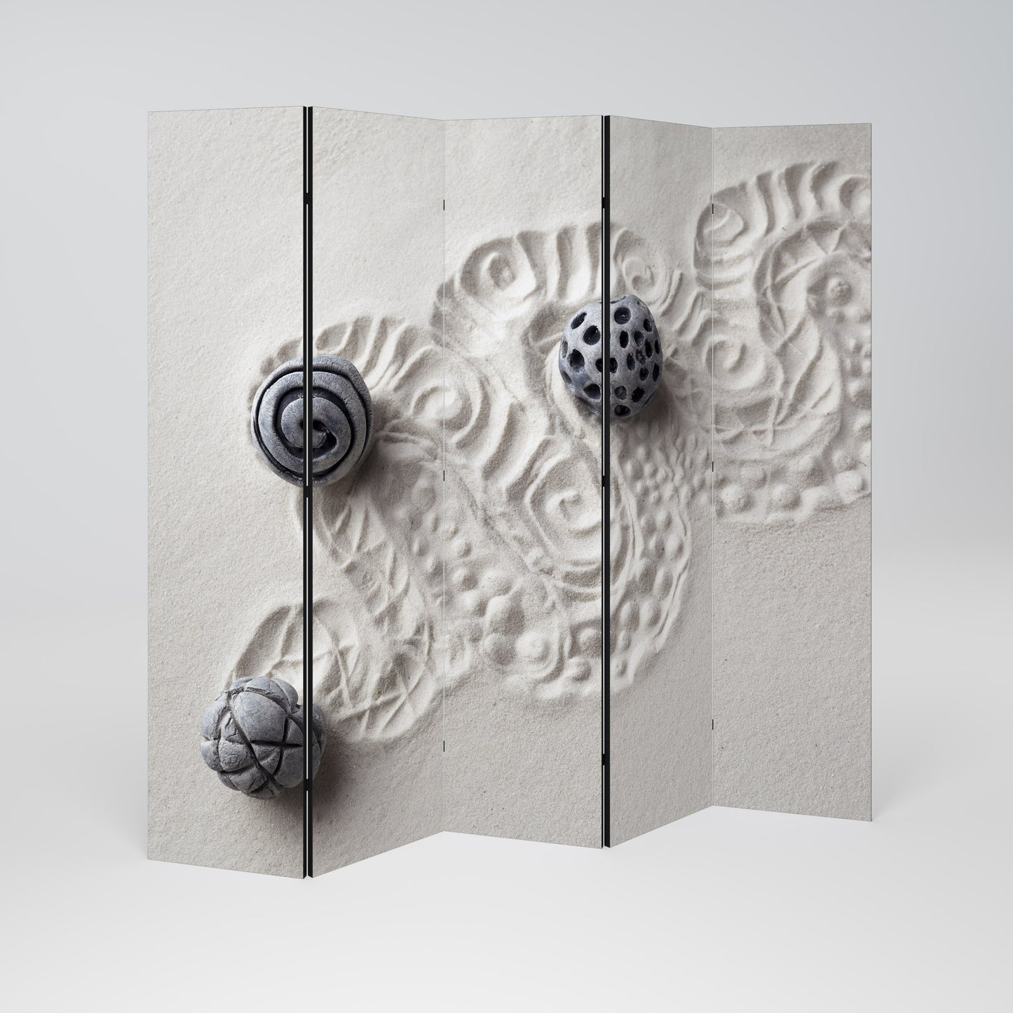 SAND SCULPTED SERENITY 5-teiliger Paravent