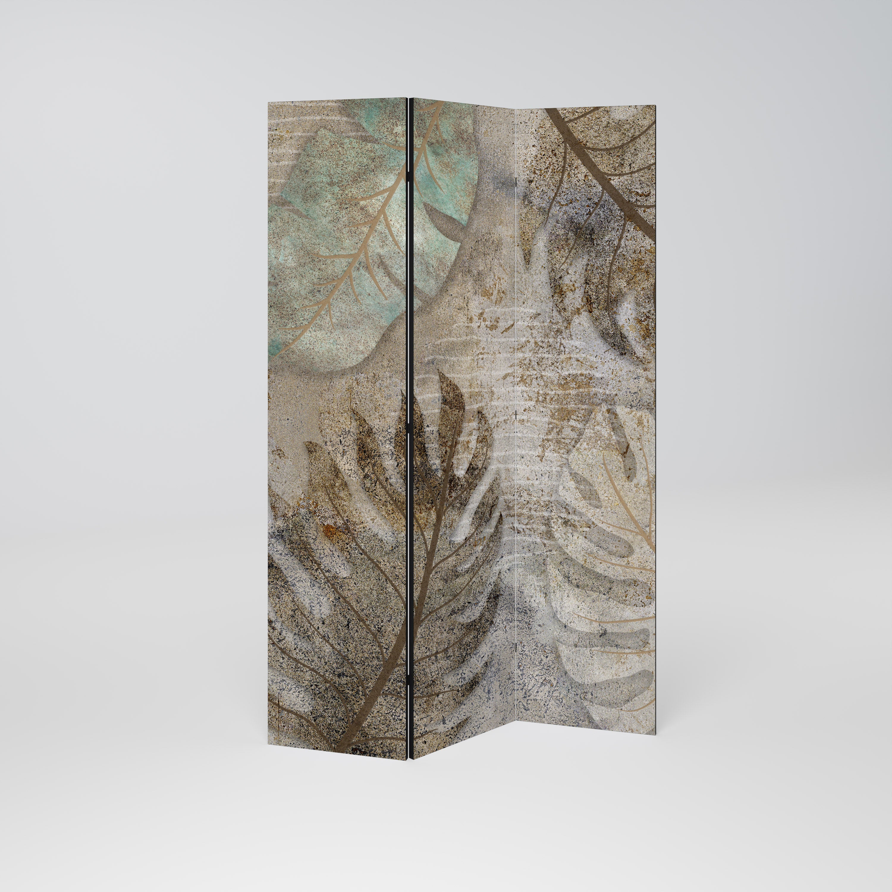 TEXTURED TRANQUILITY 3-Panel Room Divider