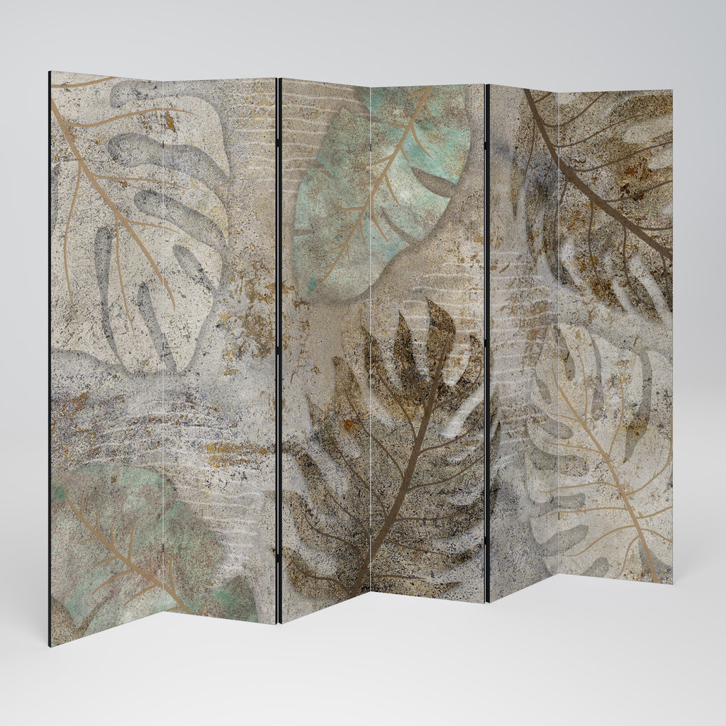 TEXTURED TRANQUILITY 6-Panel Room Divider