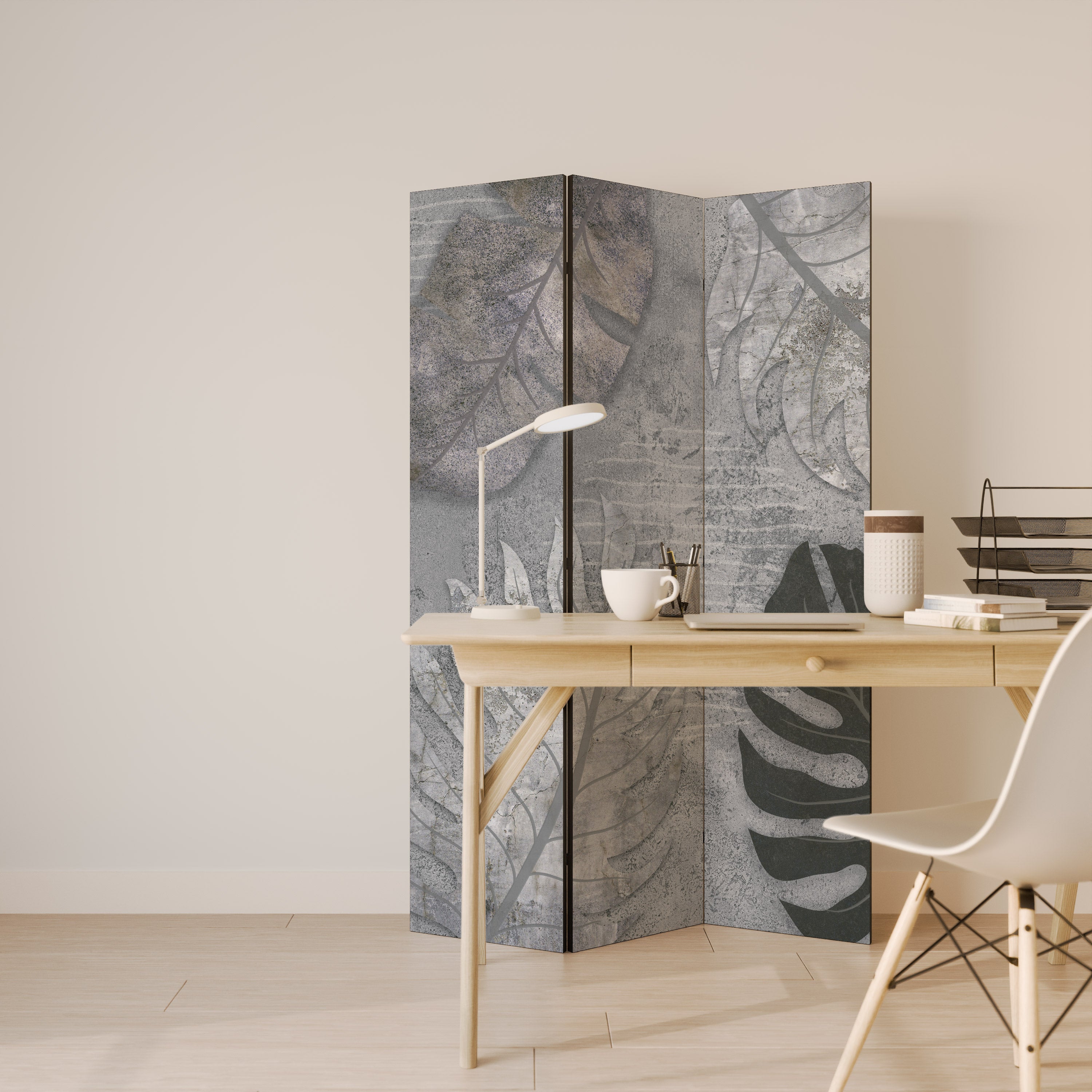 VINTAGE GREENERY 3-Panel Room Divider