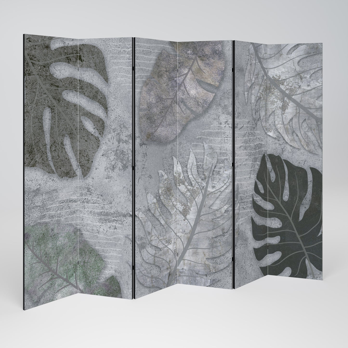 VINTAGE GREENERY 6-teiliger Paravent