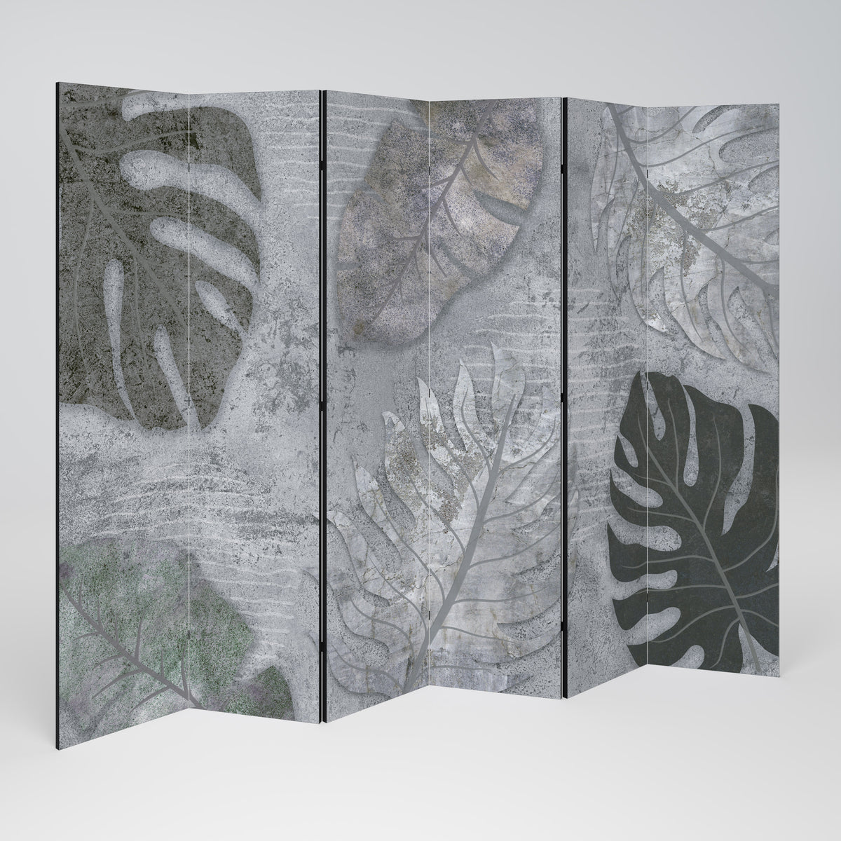 VINTAGE GREENERY 6-teiliger Paravent