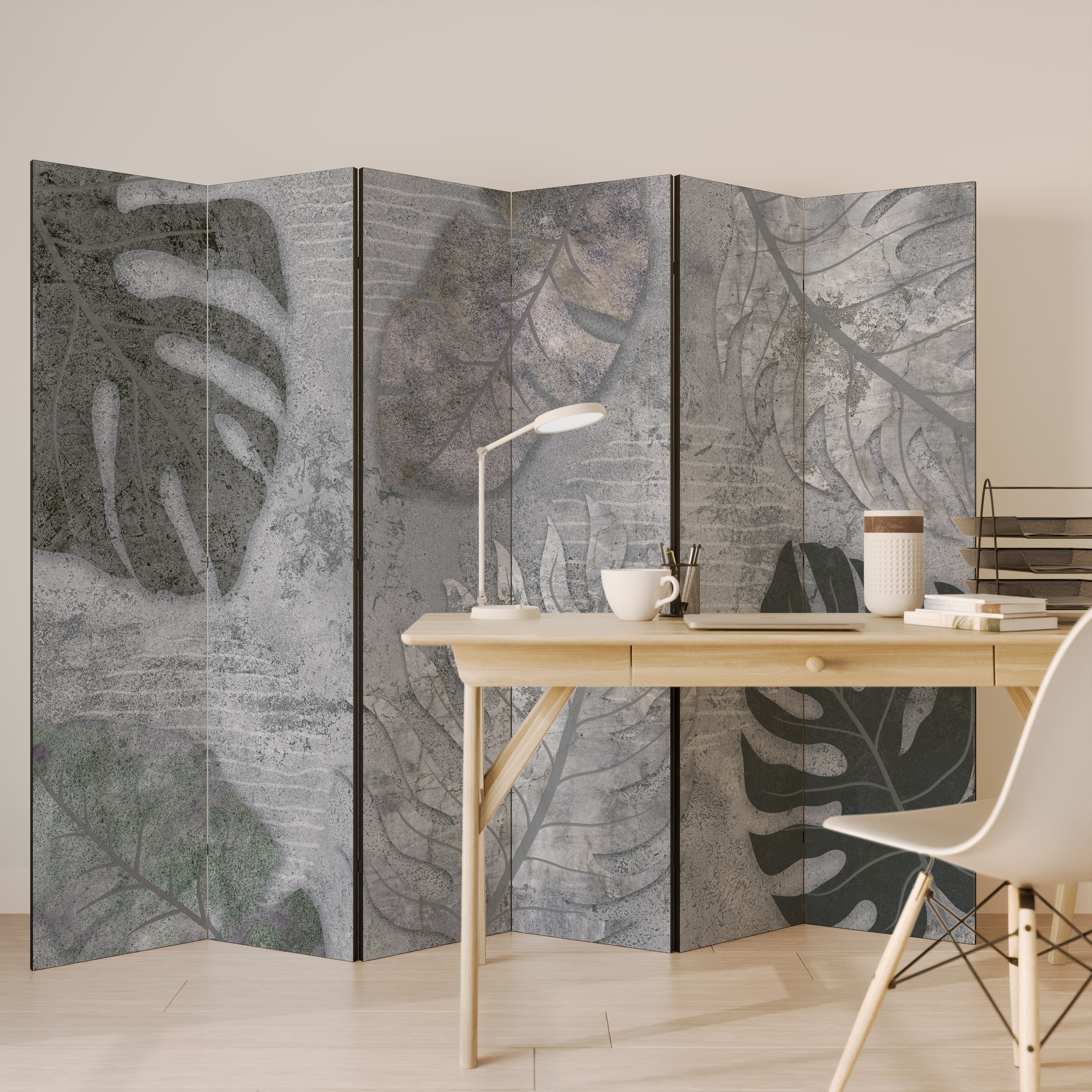 VINTAGE GREENERY 6-teiliger Paravent