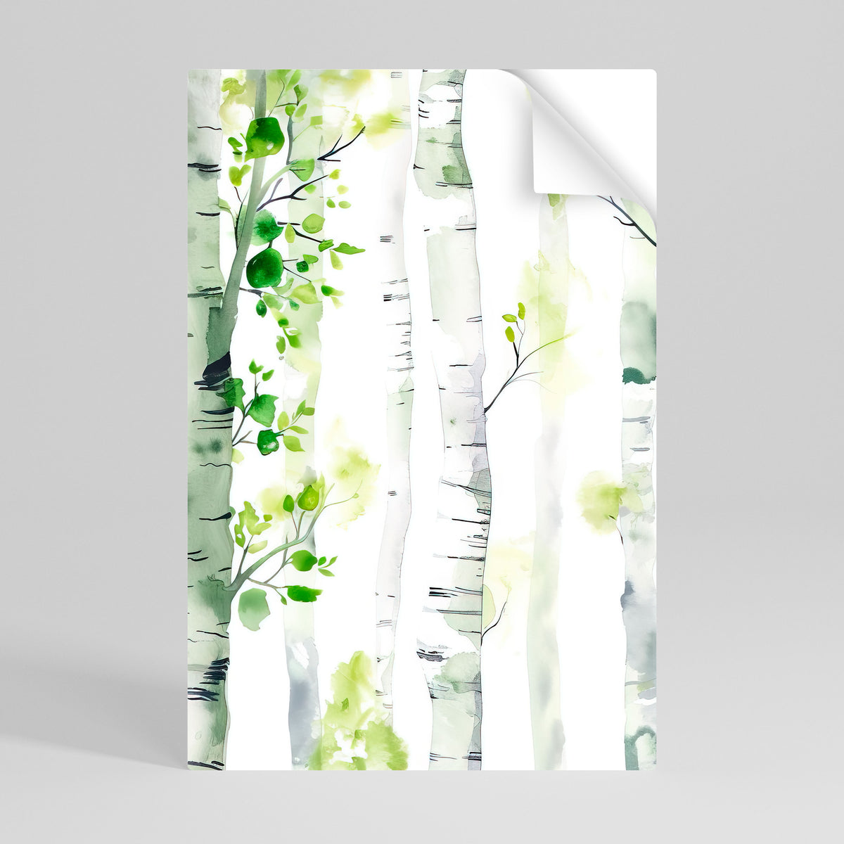 BIRCHY SOLACE Selbstklebendes Poster - Hochformat
