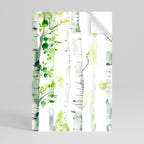 BIRCHY SOLACE Selbstklebendes Poster - Hochformat