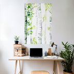 BIRCHY SOLACE Selbstklebendes Poster - Hochformat