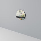 SECRET GARDEN Rundes Kunstregal in Schwarz