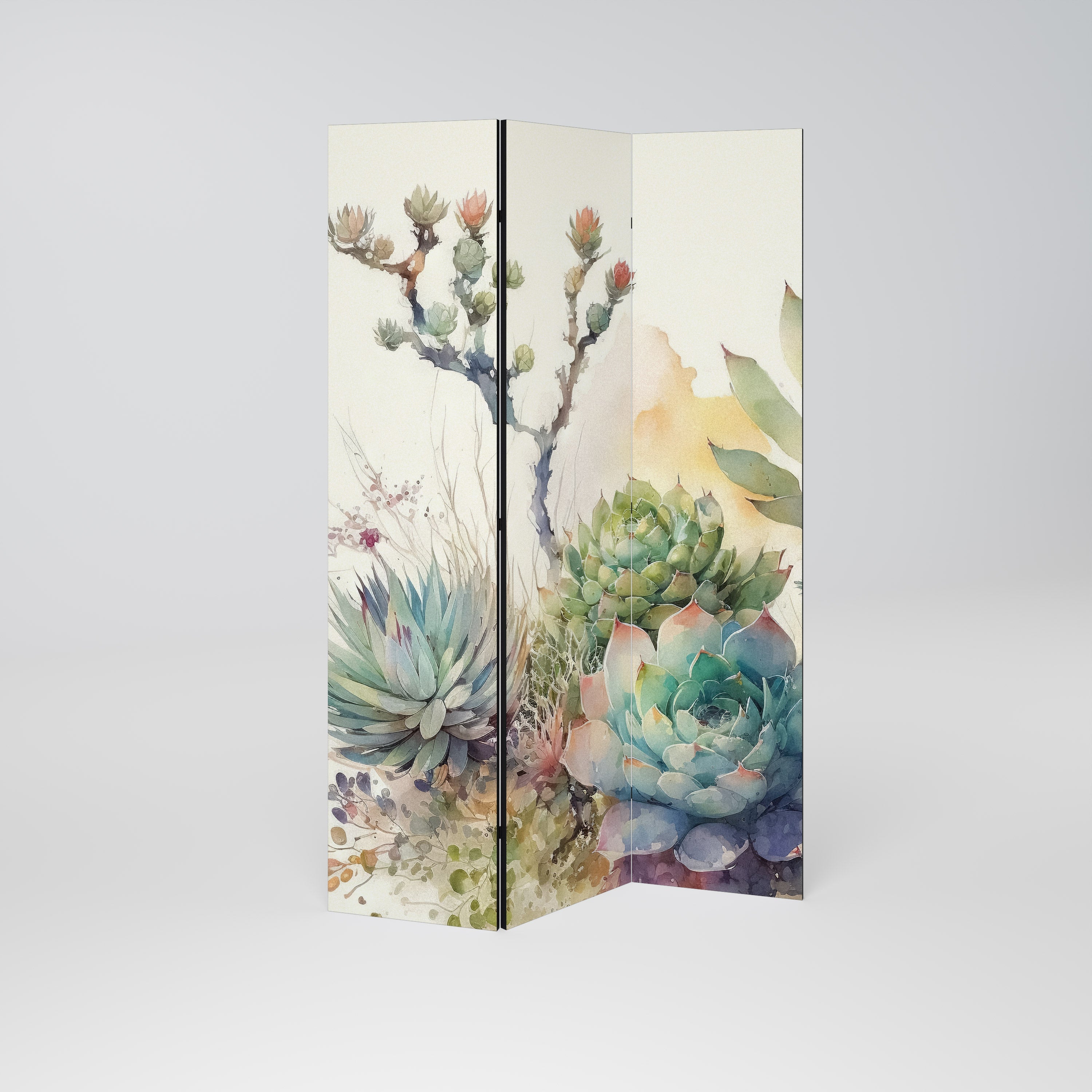 SECRET GARDEN Dekorativer 3-teiliger Raumteiler