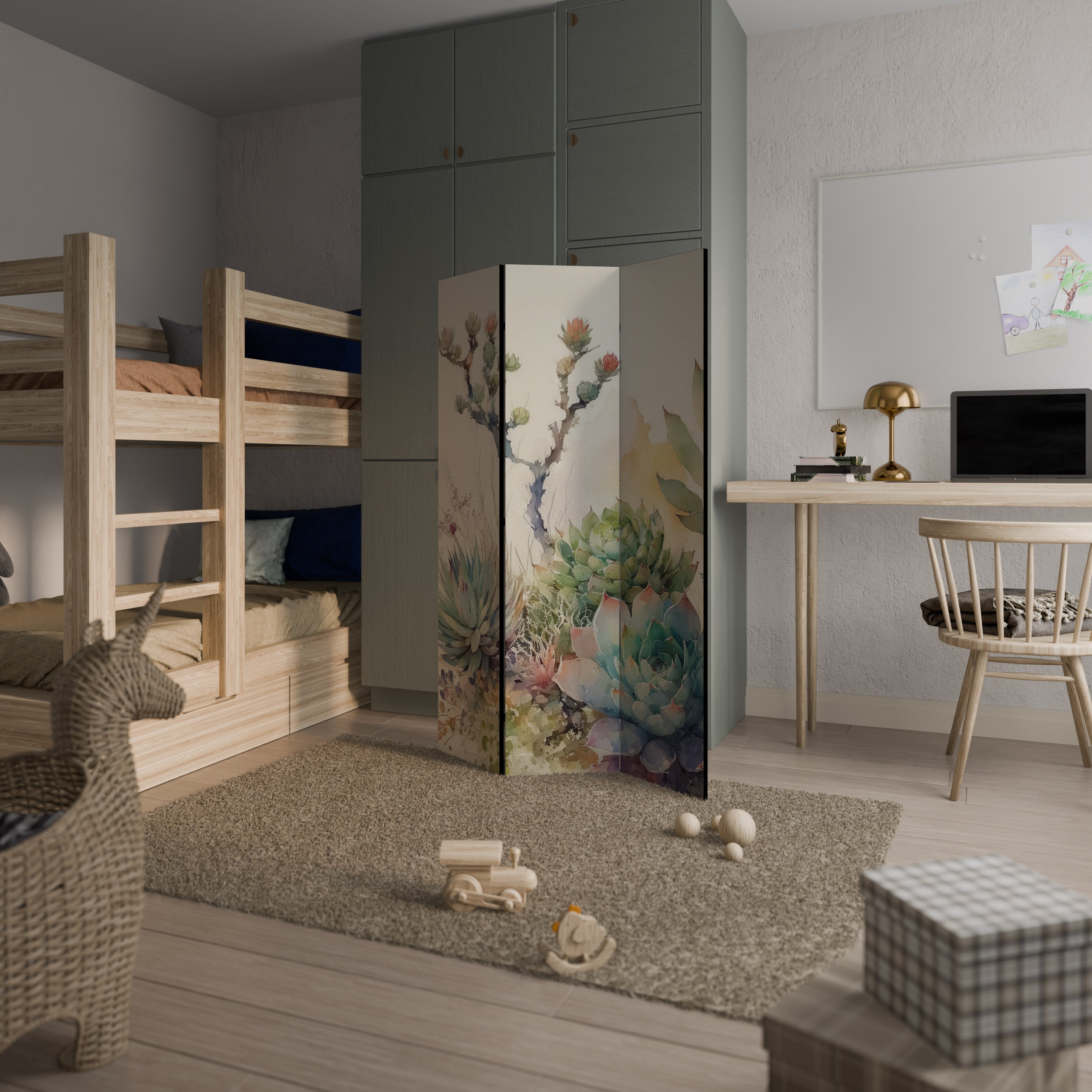 SECRET GARDEN 3-Panel Room Divider