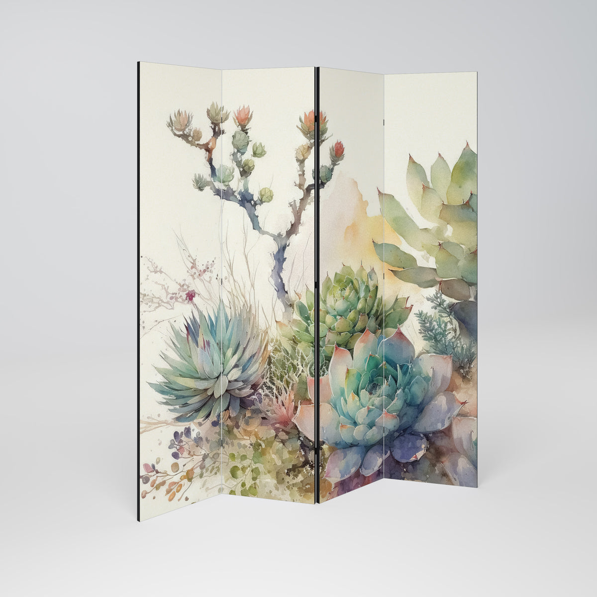 SECRET GARDEN 4-teiliger Paravent