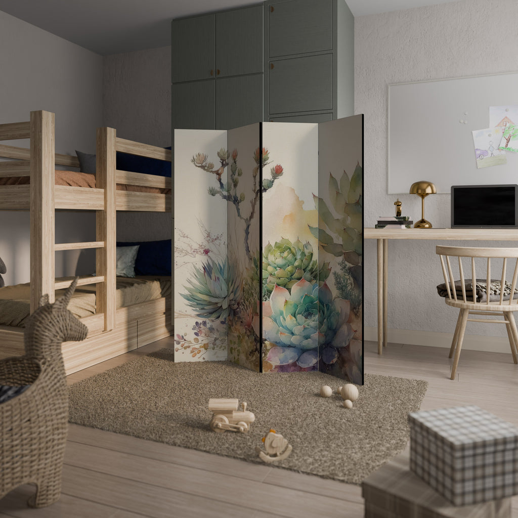 SECRET GARDEN Dekorativer 4-teiliger Raumteiler