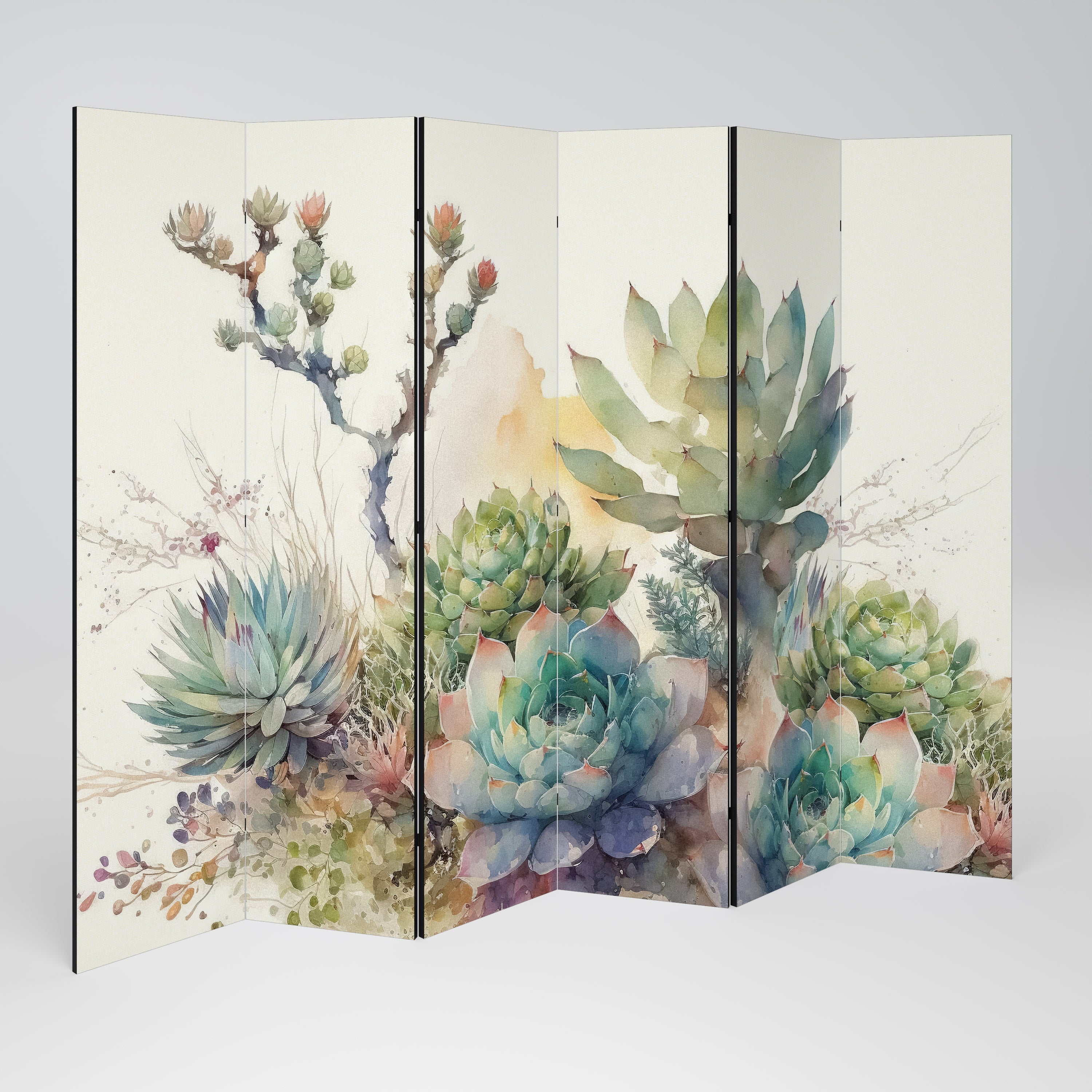 SECRET GARDEN Dekorativer 6-teiliger Raumteiler