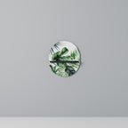 MONSTERA DREAM Oval Art Shelf In Black Finish