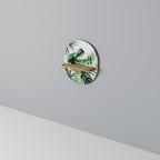 MONSTERA DREAM Ovales Kunstregal in Eiche-Optik