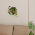 MONSTERA DREAM Ovales Kunstregal in Eiche-Optik