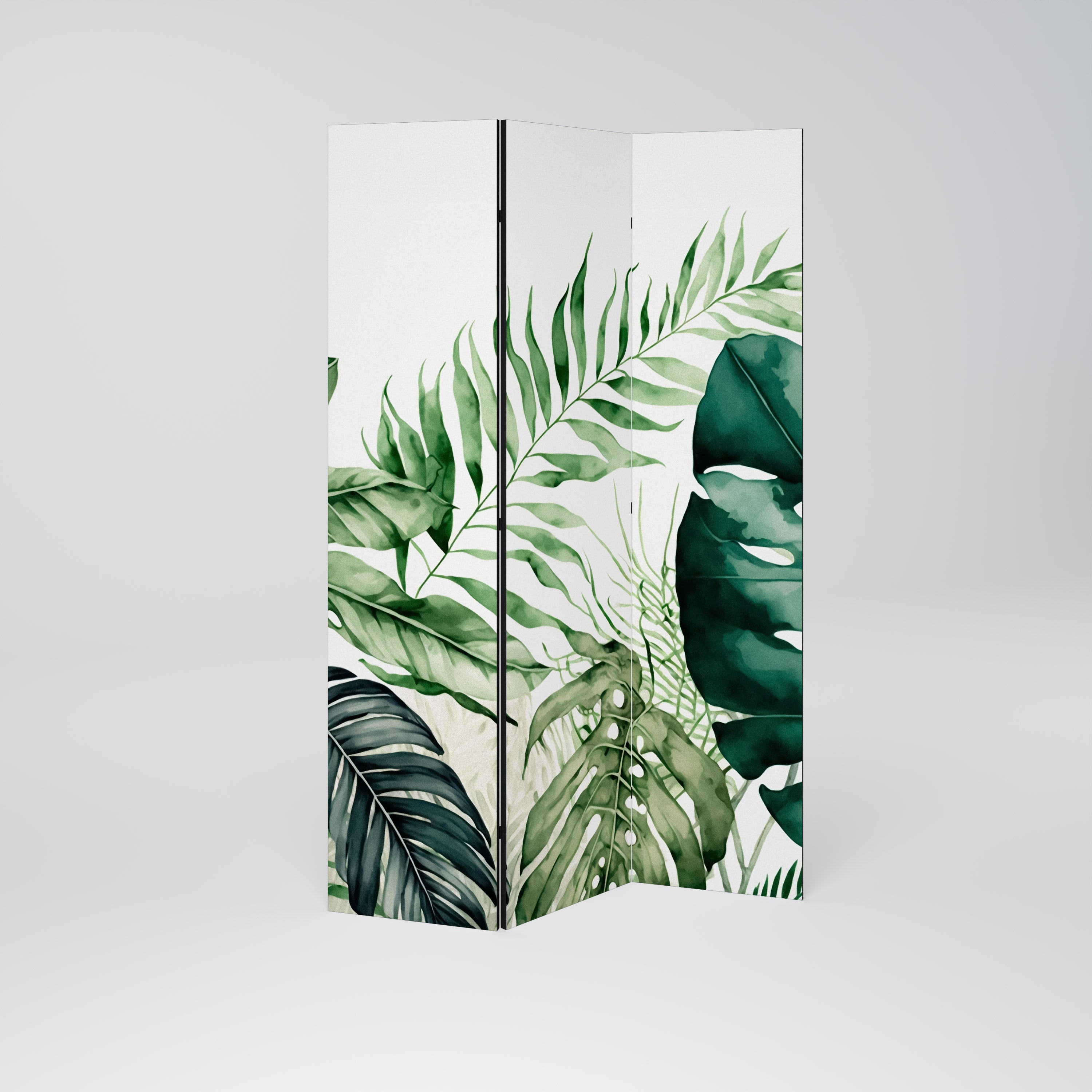 MONSTERA DREAM Dekorativer 3-teiliger Raumteiler