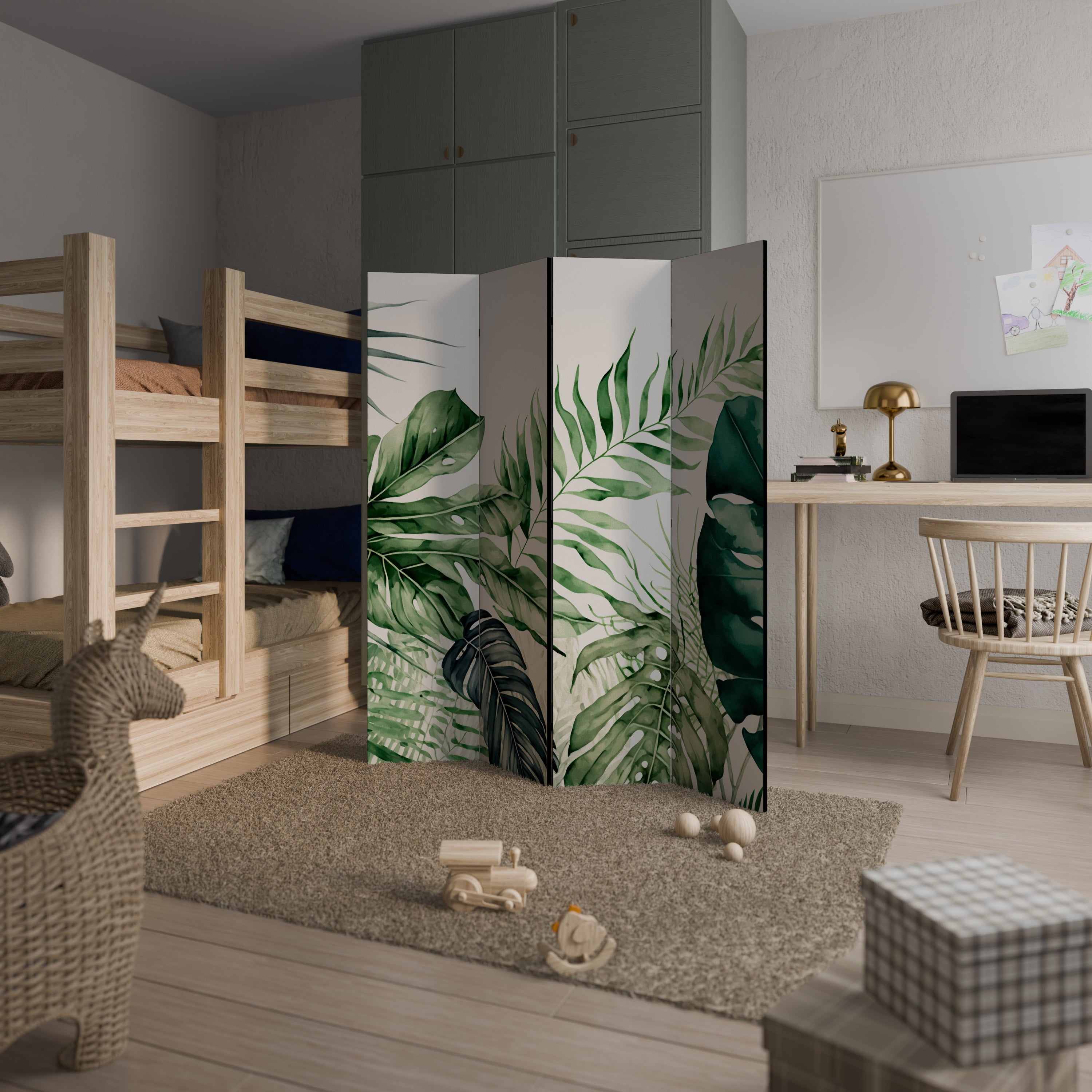 MONSTERA DREAM 4-teiliger Paravent