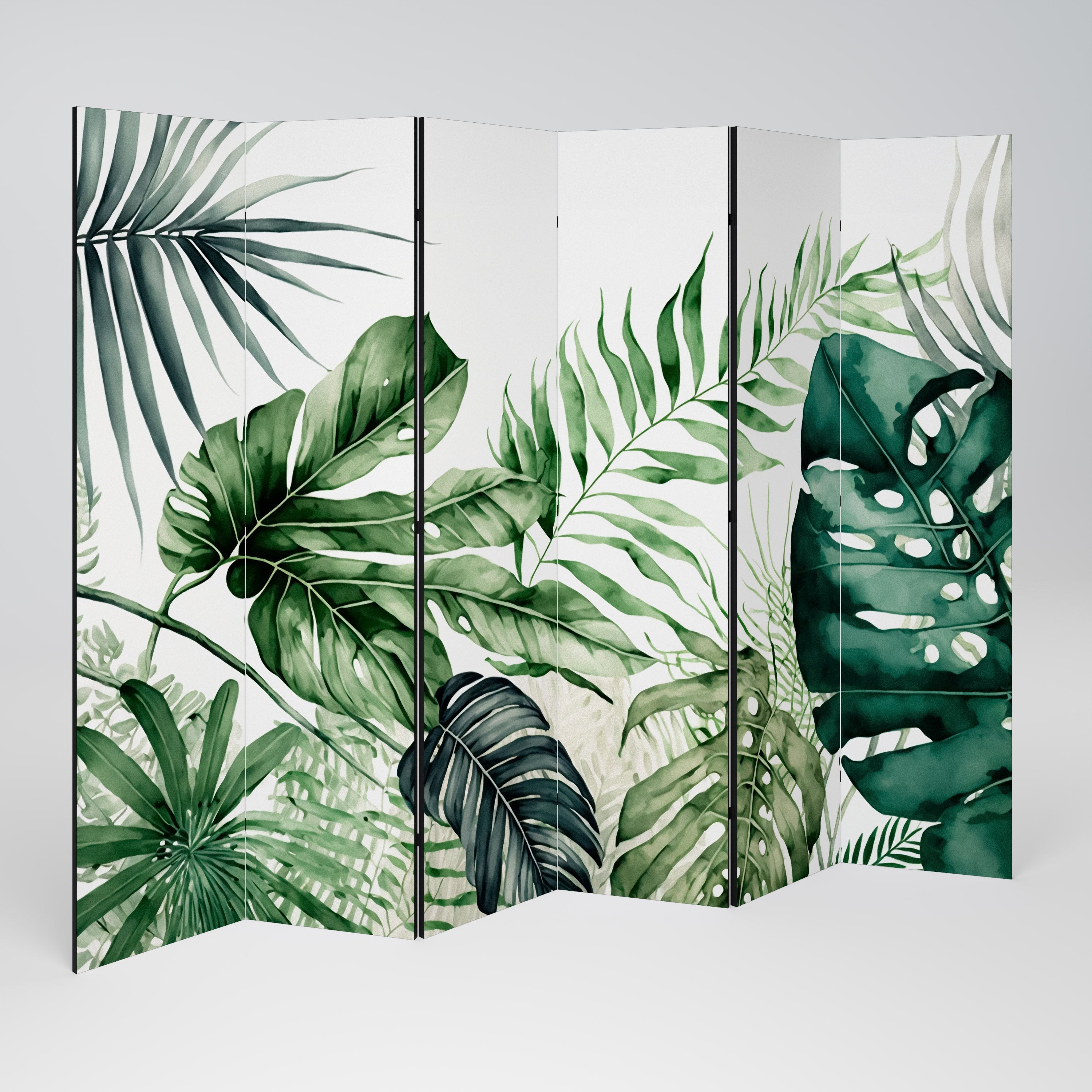 MONSTERA DREAM Dekorativer 6-teiliger Raumteiler