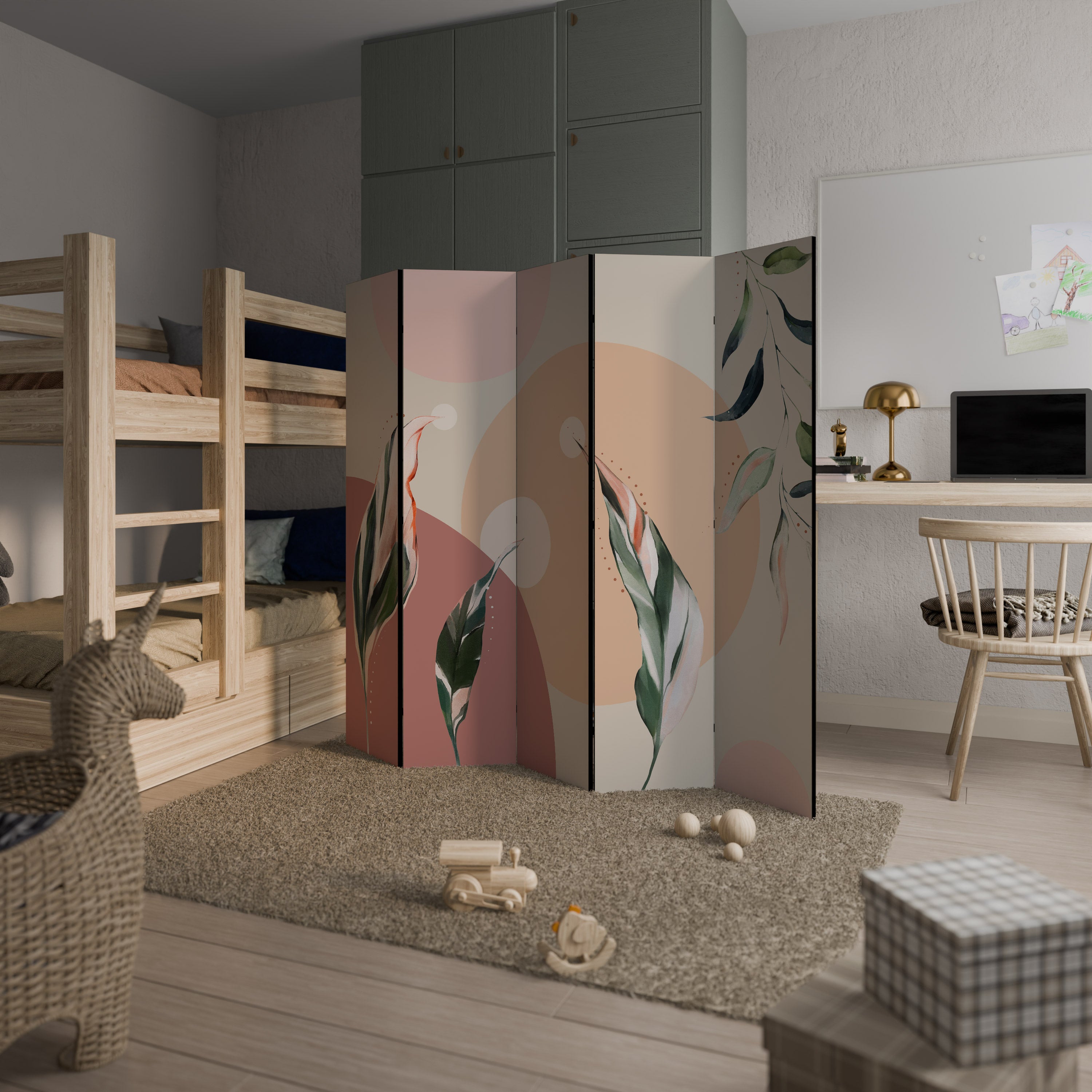 LEAFY SYMPHONY 5-teiliger Paravent