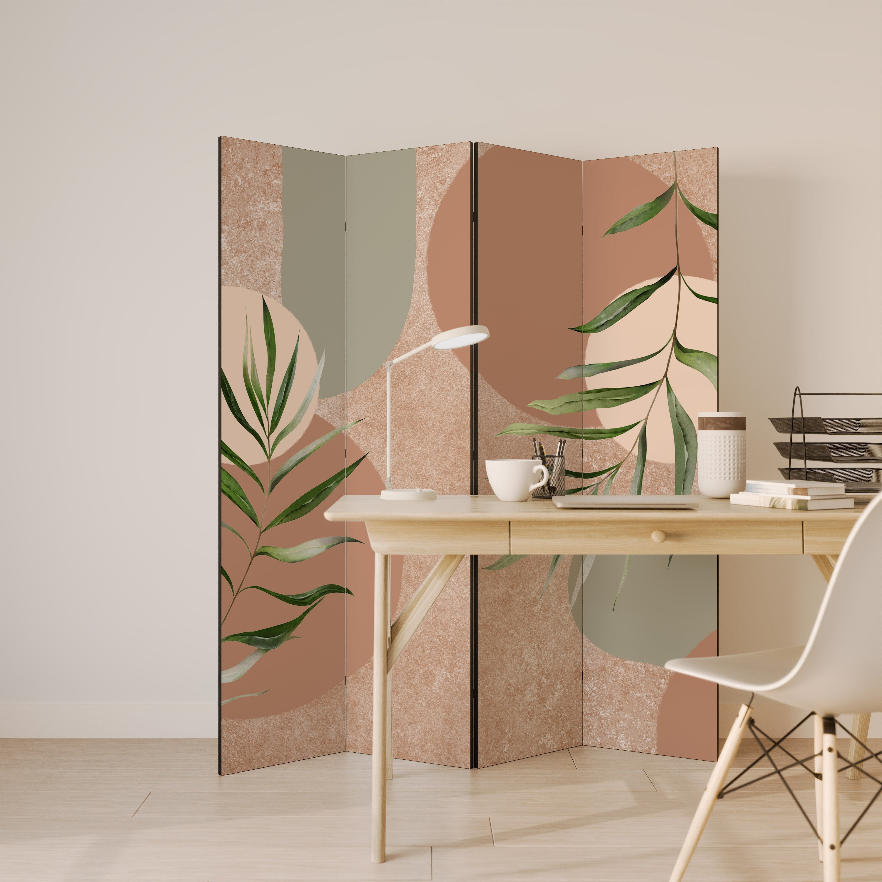 SENSUAL NATURE'S TAPESTRY Dekorativer 4-teiliger Raumteiler