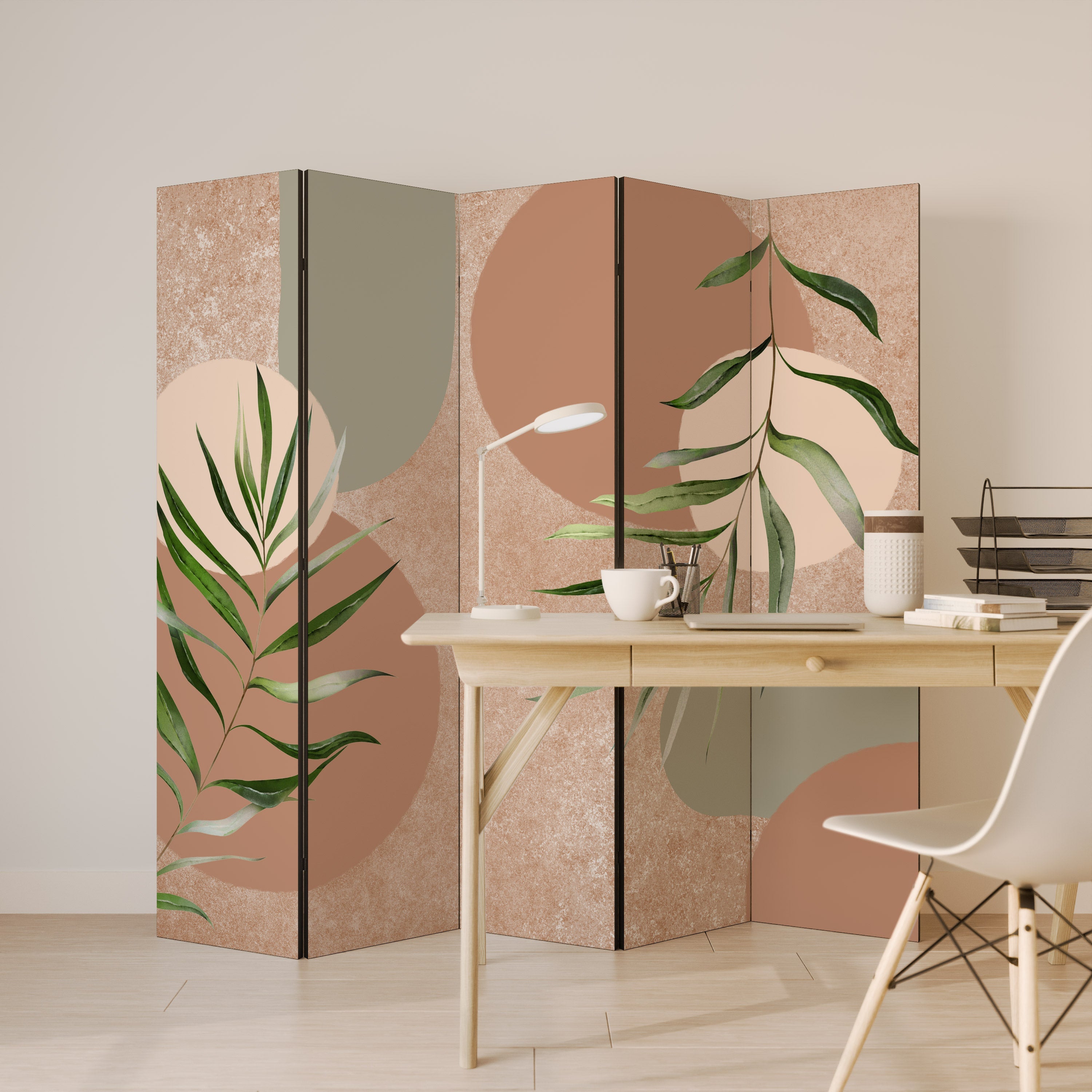 SENSUAL NATURE'S TAPESTRY Dekorativer 5-teiliger Raumteiler