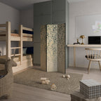 HIDDEN GARDEN TESSERACT Dekorativer Paravent - 3-teilig