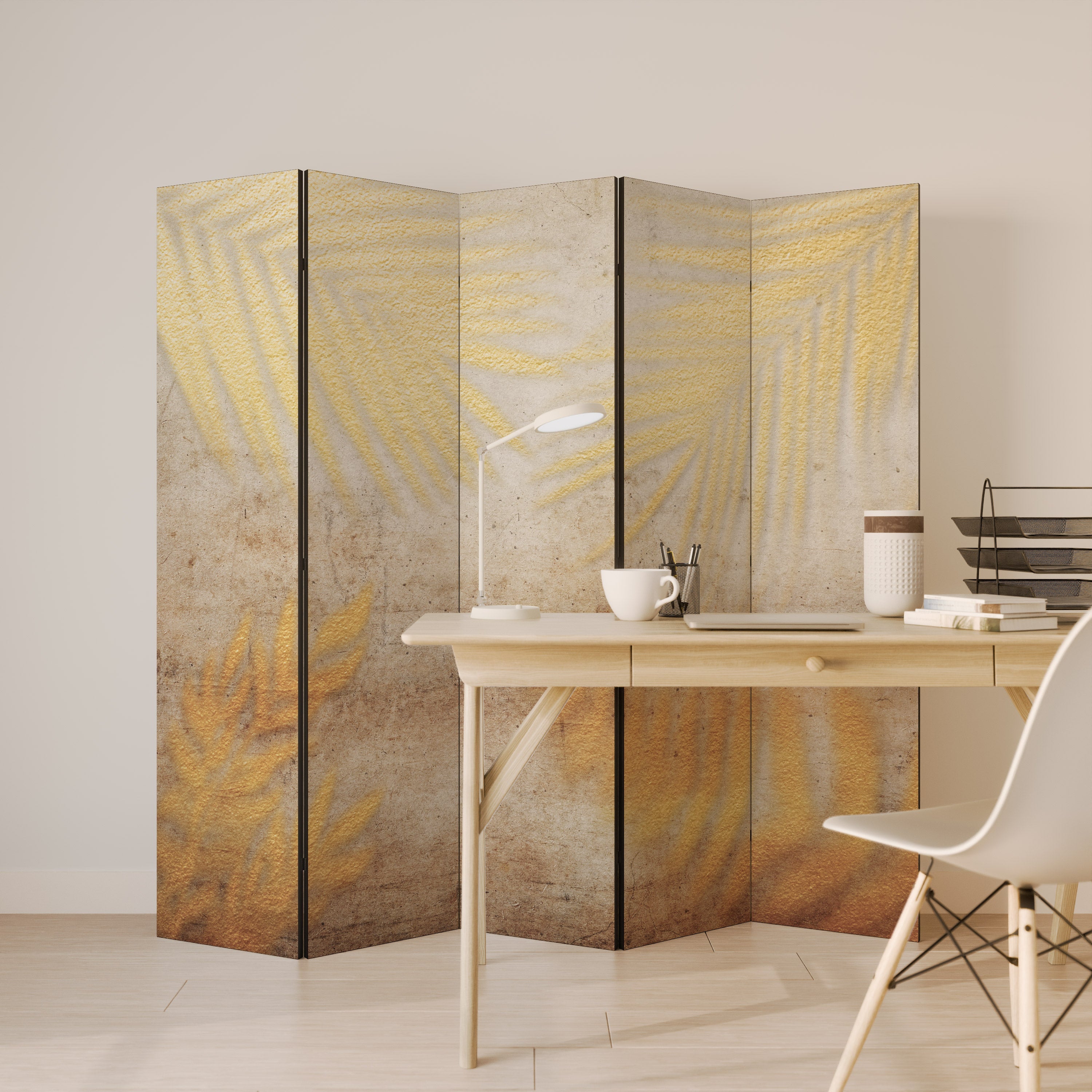 SUNSHADOW DREAMSCAPE Dekorativer 5-teiliger Raumteiler