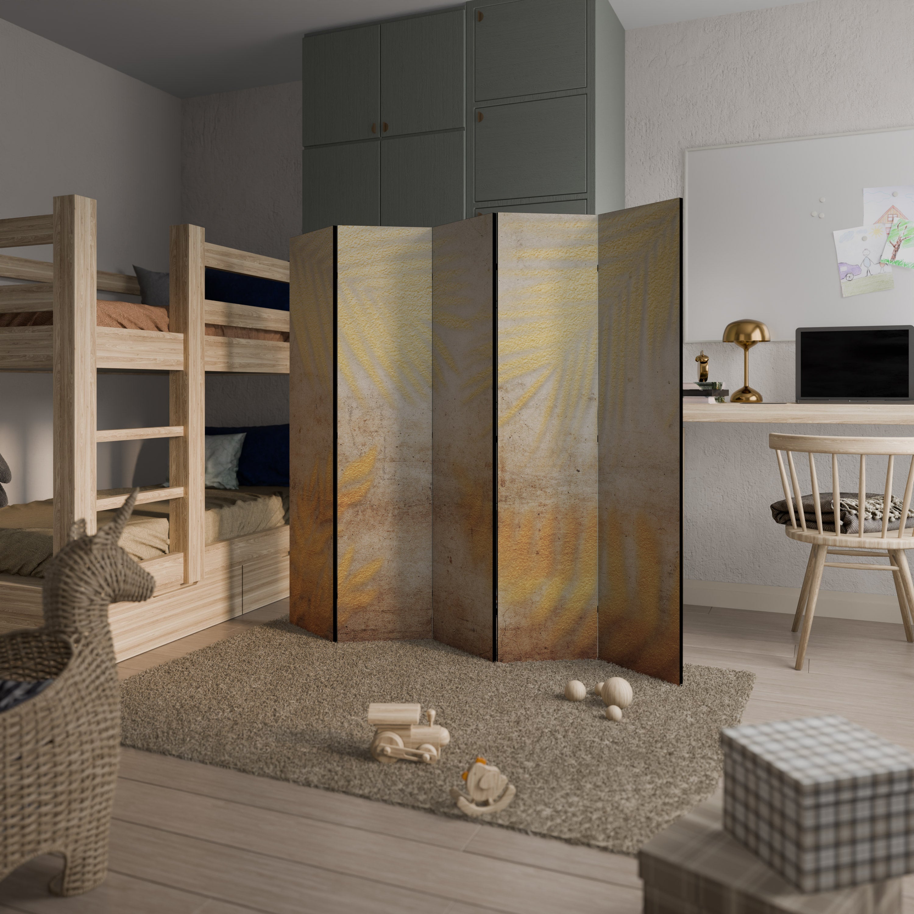 SUNSHADOW DREAMSCAPE Dekorativer 5-teiliger Raumteiler