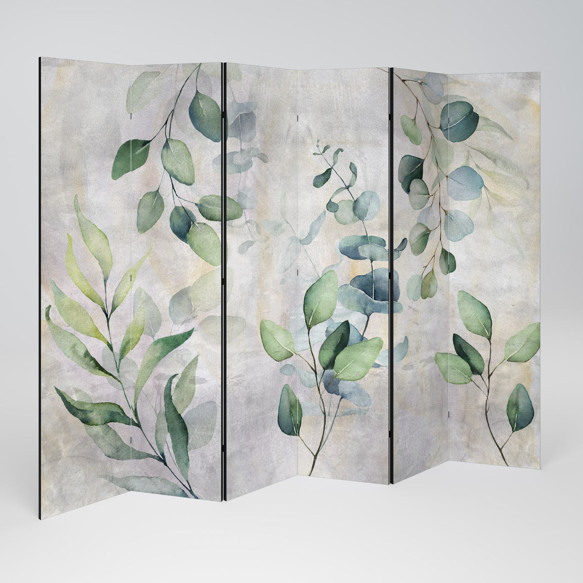 PEACEFUL SPRIGS 6-teiliger Paravent