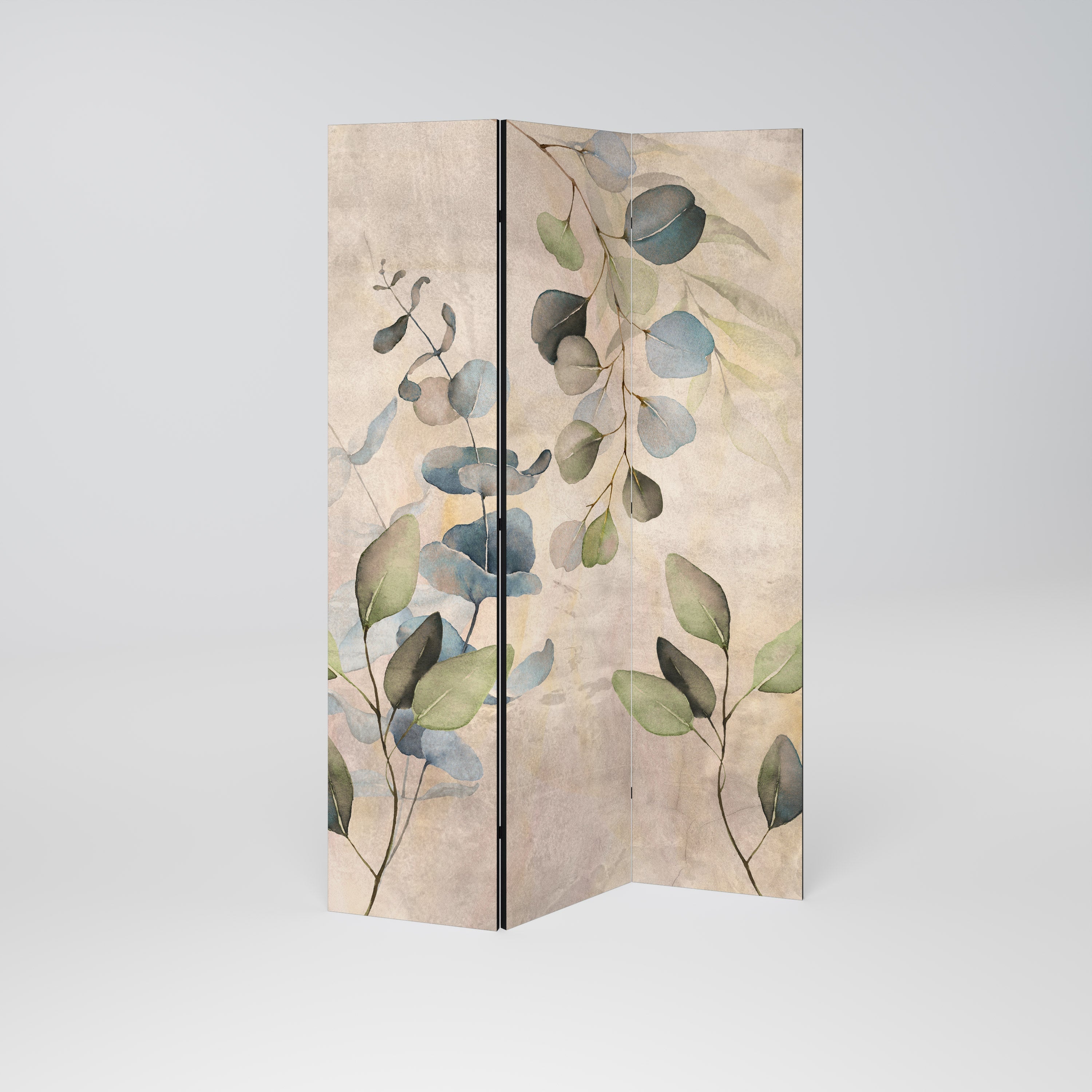 SOFT EARTHEN EMBRACE Dekorativer 3-teiliger Raumteiler