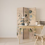 SOFT EARTHEN EMBRACE Dekorativer Paravent - 3-teilig