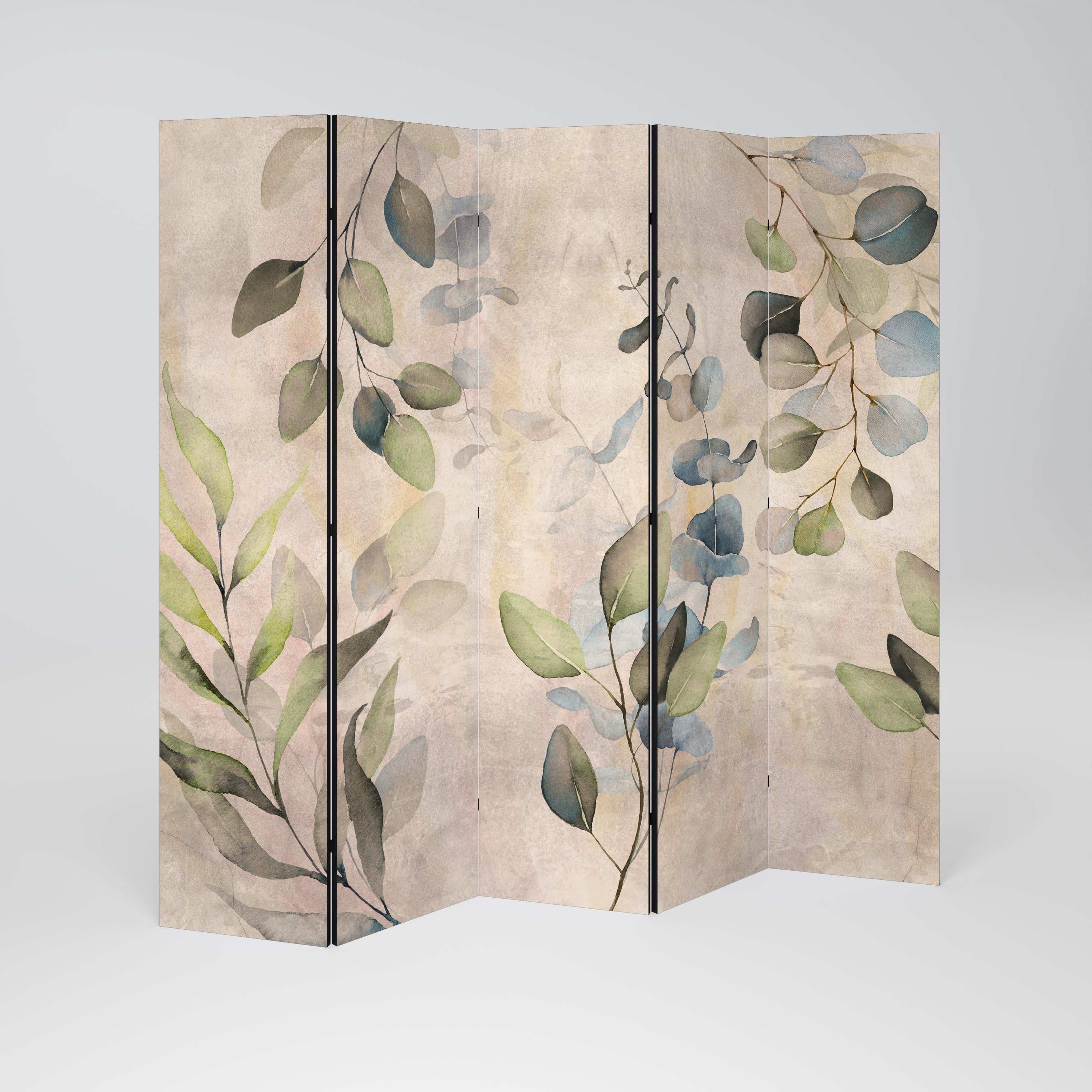 SOFT EARTHEN EMBRACE Dekorativer 5-teiliger Raumteiler