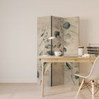 EARTHY TONED ELEGANCE Decorative 3-Panel Room Divider