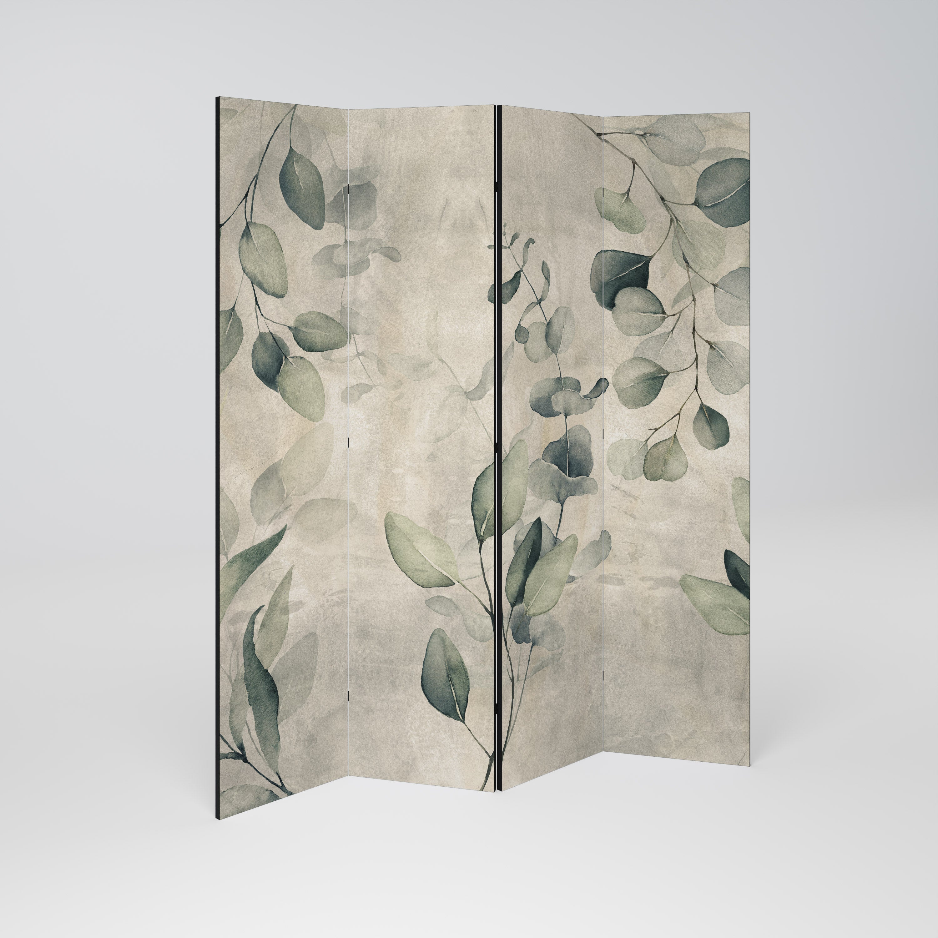 EARTHY TONED ELEGANCE 4-teiliger Paravent