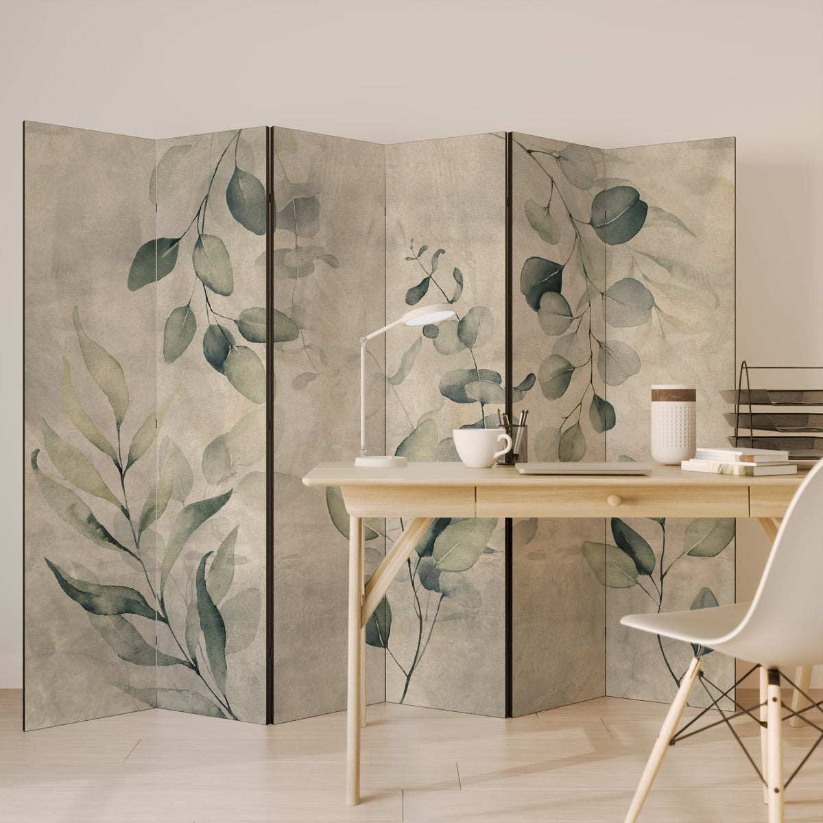 EARTHY TONED ELEGANCE 6-teiliger Paravent