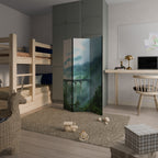 MISTY MOUNTAIN BRIDGES 3-Panel Room Divider