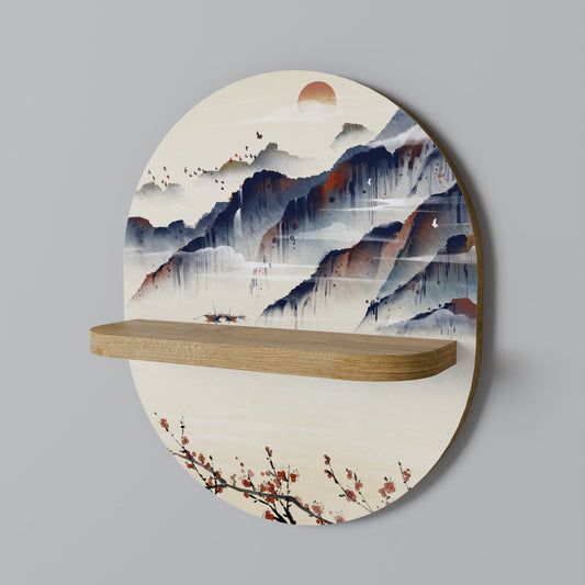 JAPANESE LANDSCAPE Dekoratives Wandregal
