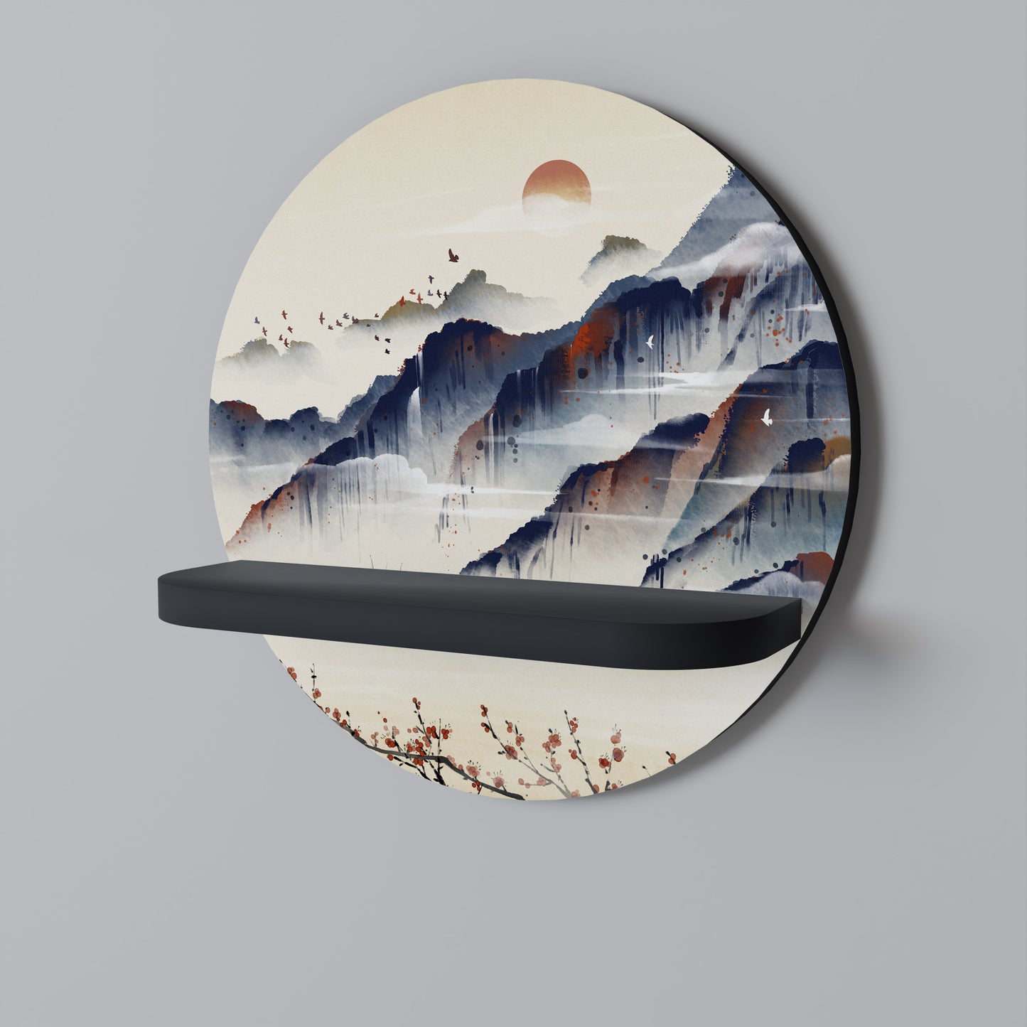 JAPANESE LANDSCAPE Dekoratives Wandregal