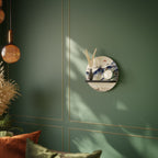 JAPANESE LANDSCAPE Rundes Kunstregal in Schwarz