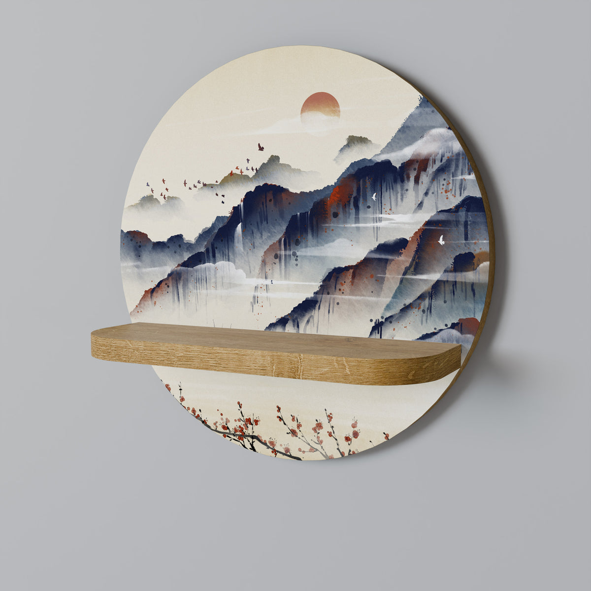 JAPANESE LANDSCAPE Dekoratives Wandregal