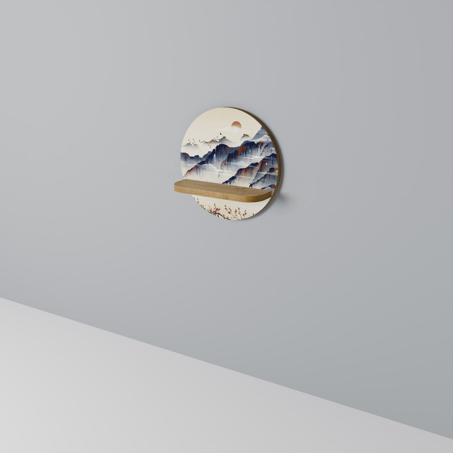 JAPANESE LANDSCAPE Dekoratives Wandregal
