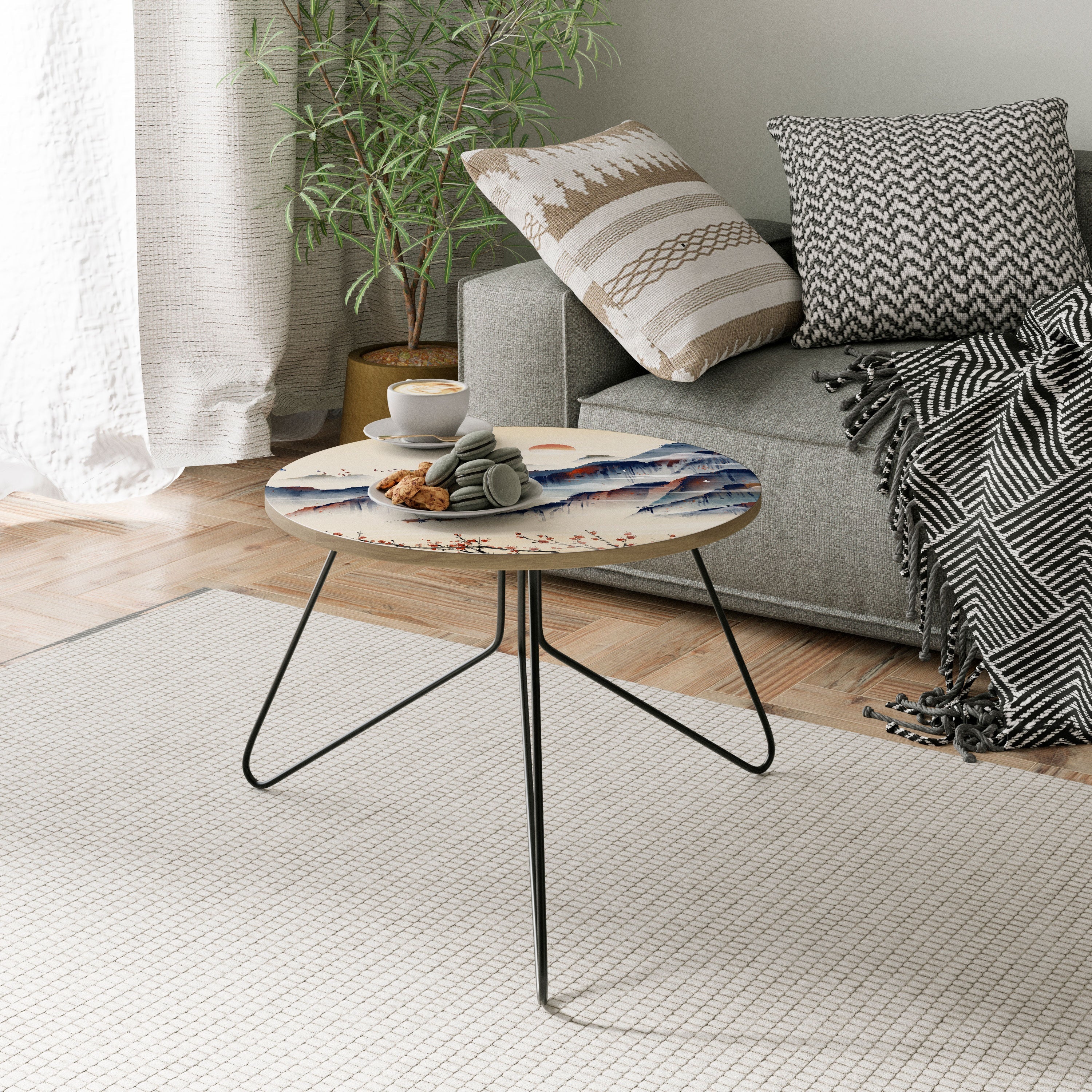 JAPANISCHE LANDSCHAFT Couchtisch 60