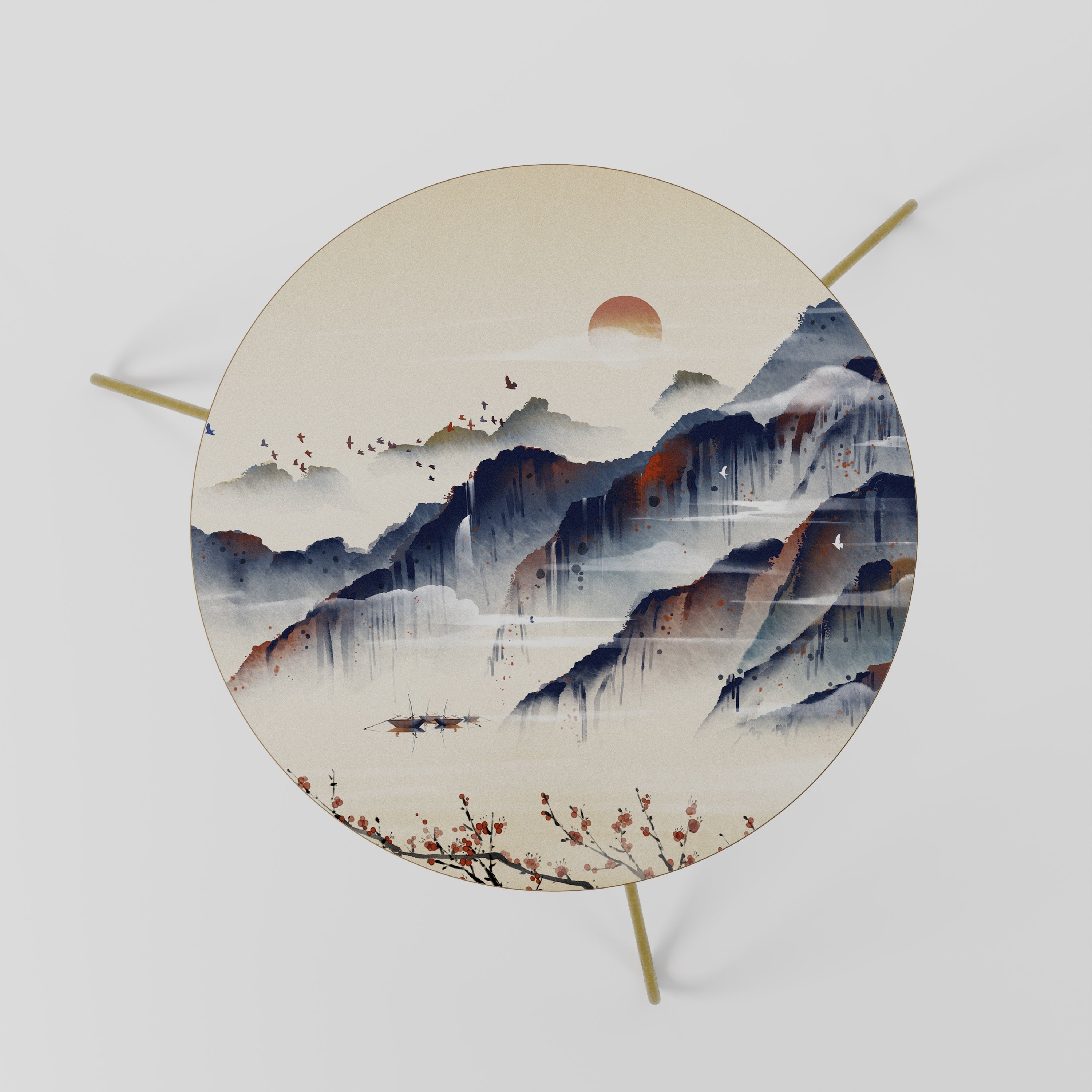 JAPANISCHE LANDSCHAFT Couchtisch 60