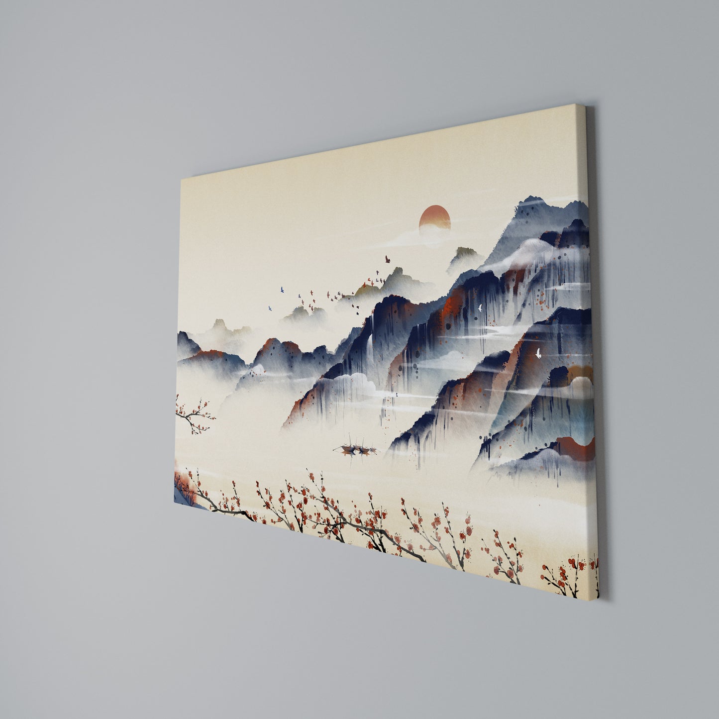 JAPANESE LANDSCAPE Horizontal Canvas Print
