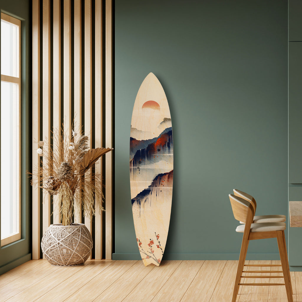 JAPANESE LANDSCAPE Deko-Surfboard