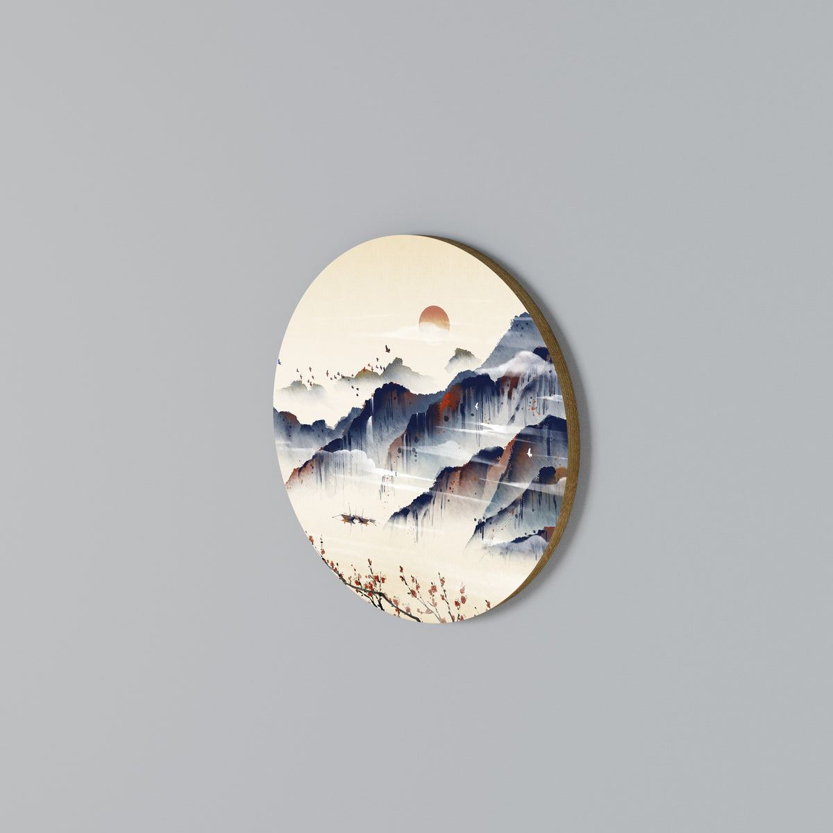 JAPANESE LANDSCAPE Rundes Wandbild