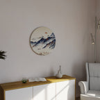 JAPANESE LANDSCAPE Runde Wanddekoration Ø 69 cm