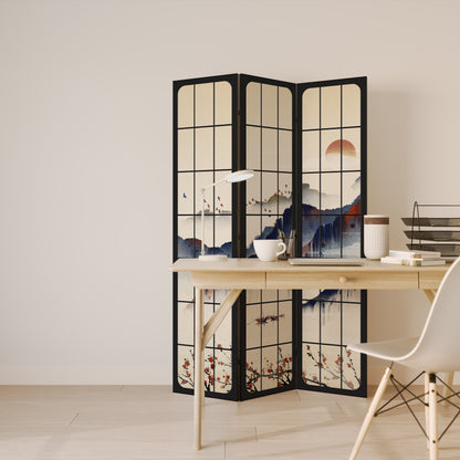 JAPANESE LANDSCAPE 3-Panel Room Divider